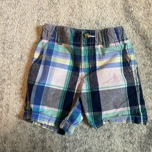 Gymboree Dress Shorts 2t Blue Pink Green White Plaid